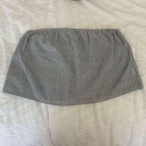 Brandy Melville nautical blue and white top